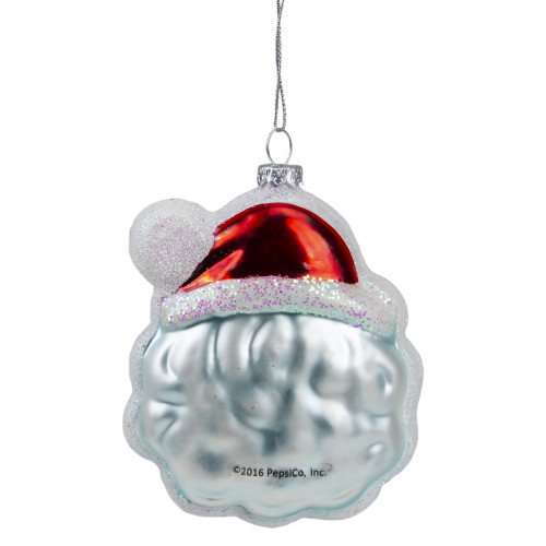 4 5 glittered santa claus head pepsi christmas ornament 4 5 glittered santa claus head pepsi christmas ornament