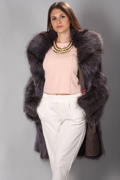 Purple Raccoon Fur Coat Purple Raccoon Fur Coat