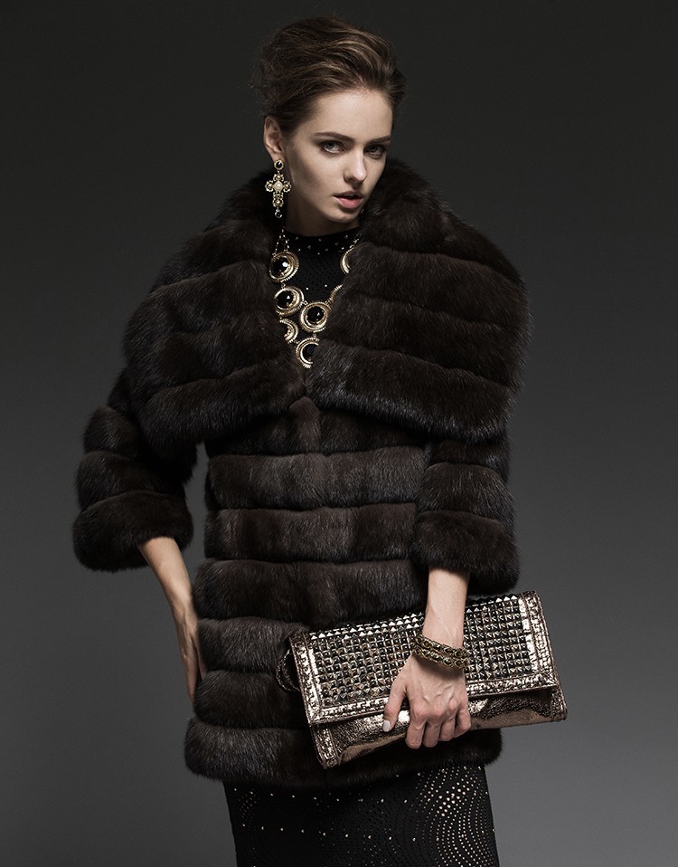 sable fur coat shawl collar elbow sleeves sable fur coat shawl collar elbow sleeves