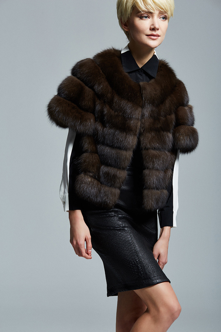 short sleeved sable fur jacket short sleeved sable fur jacket