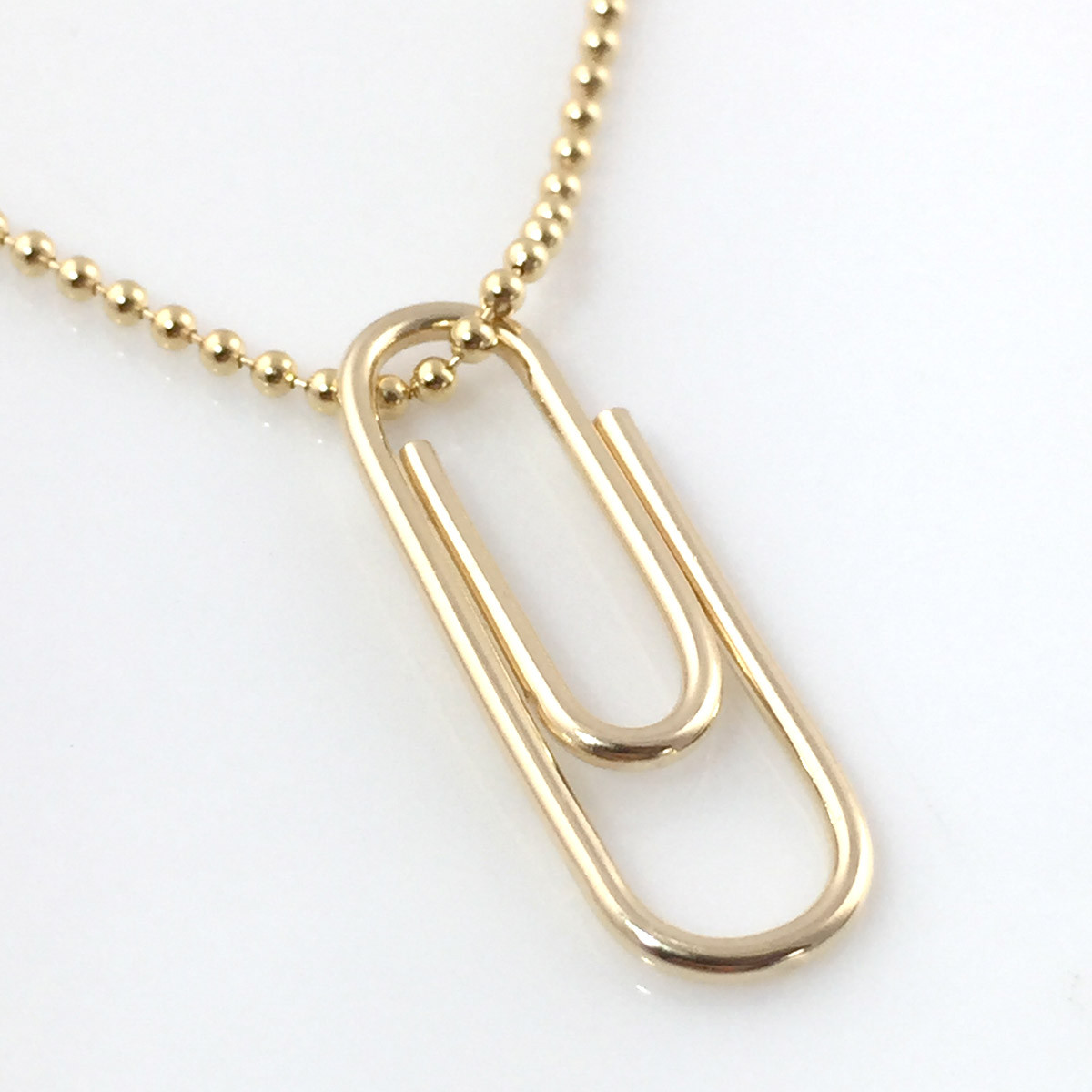 Paper Clip Necklace gold filled