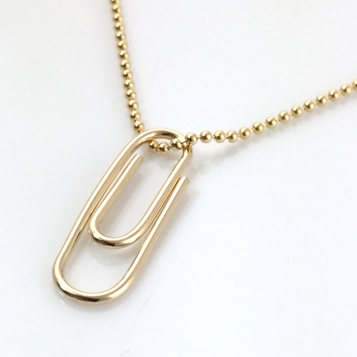 Paper Clip Necklace gold filled