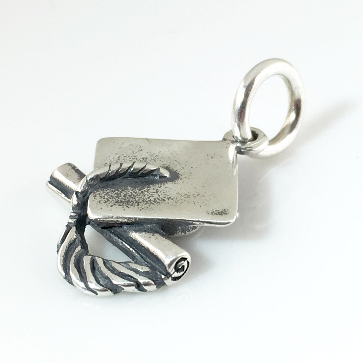 graduation cap and diploma charm