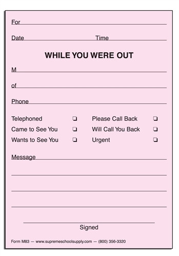 telephone pad