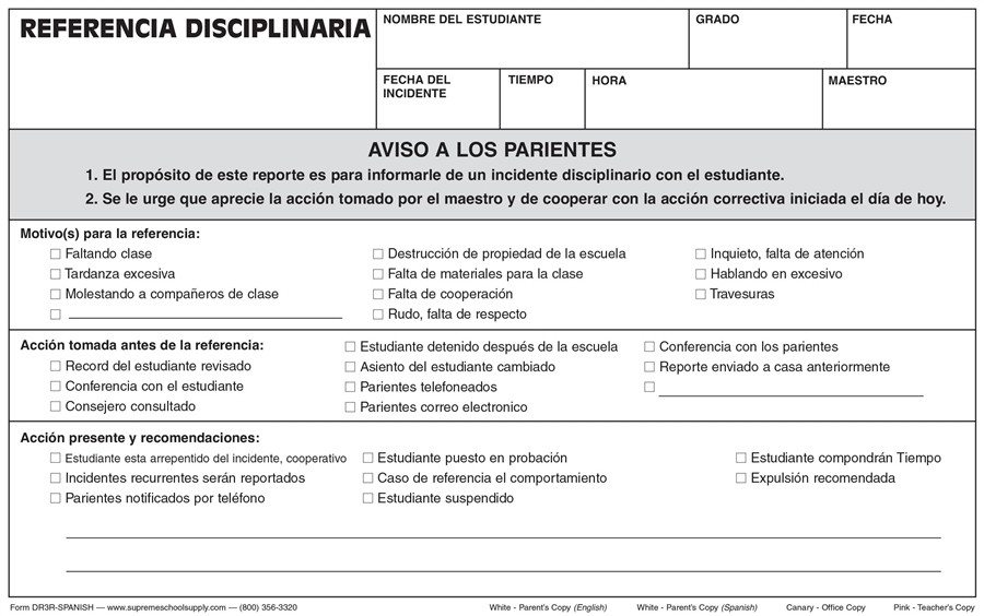 disciplinary-referral-triplicate-dr3r-spanish-supreme-school-supply