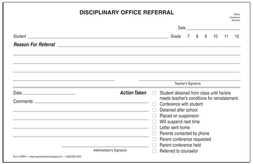 disciplinary-office-referral-dor4-supreme-school-supply