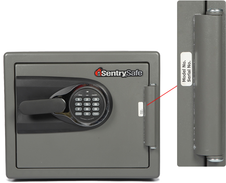sentry safe open combination buttons