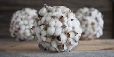 Faux Cotton Decorative Balls - 6" | Mills Floral