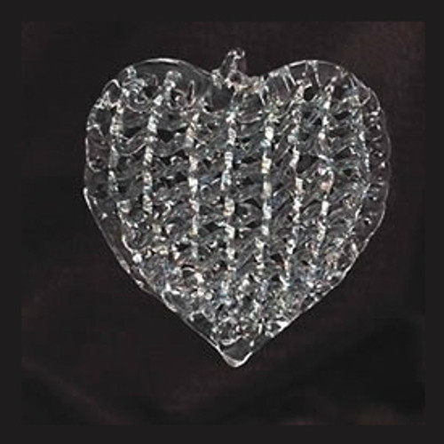 Spun Glass 2 Inch Heart Ornament Set of 4