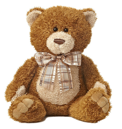 SOFT CUDDLY BROWN SUGAR BEAR PLUSH TOY 12 INCHES