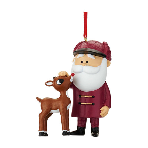 Department 56--Rudy and Santa Ornament