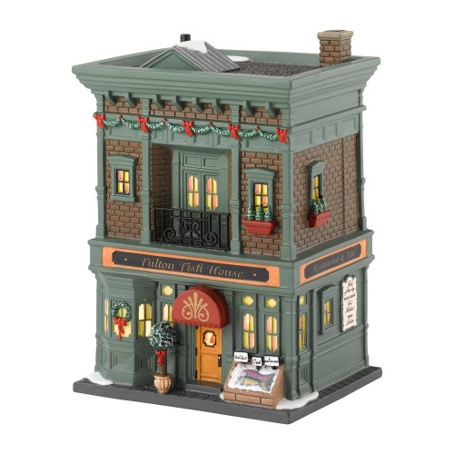 Department 56 -- Christmas in The City Village -- Fulton Fish House