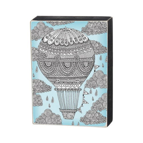 Primitives By Kathy - Coloring Box Sign - Hot Air Balloon