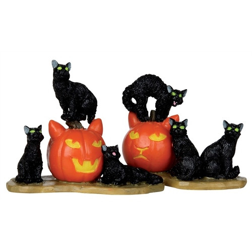 Lemax - Spooky Town Halloween Cats Set of 2