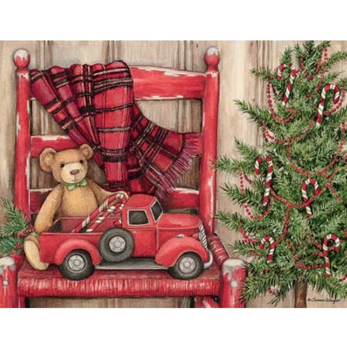 BEAR IN CHAIR BOXED CHRISTMAS CARDS