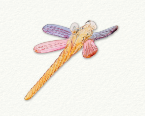 EGYPTIAN GLASS COLOURED DRAGONFLY