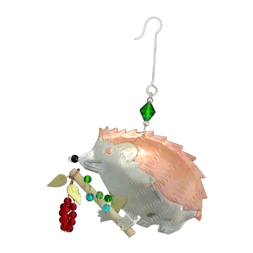 Pilgrim Imports - Handcrafted, Fair Trade, Metal Hedgehog Ornament