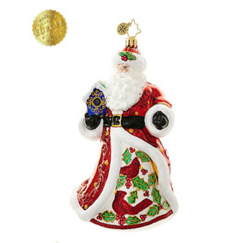 *2017* Christopher Radko - Crimson Cardinal Nicholas Ornament