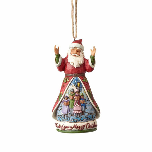 *New 2017* Jim Shore Heartwood Creek-Merry Christmas Santa Ornament