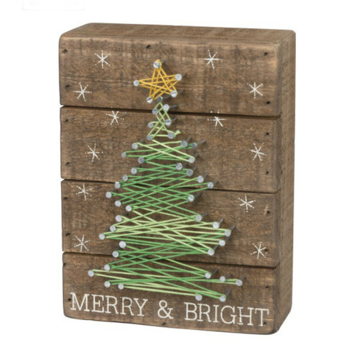 Merry and Bright String Sign