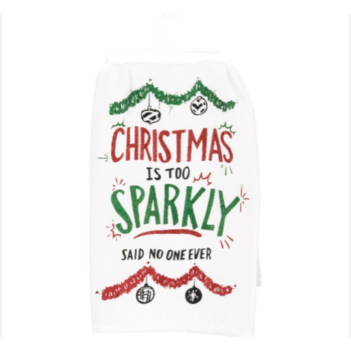 Too Sparkly Dish Towel