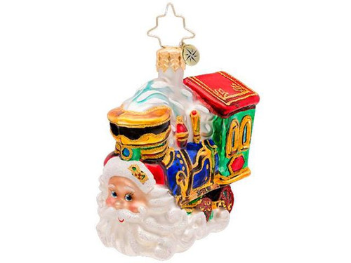 Radko - Choo Choo Claus Gem Ornament.