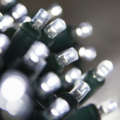25 FT - COOL WHITE STRING LIGHTS - LED 5MM WIDE ANGLE (50 LEDS)
