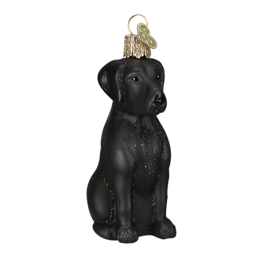 Old World Glass - Black Labrador Ornament