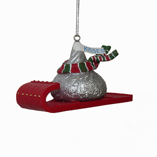 Hershey Kiss Sledding Ornament