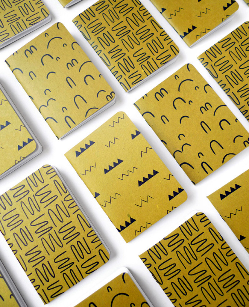 Gold Zig Zag Notebook