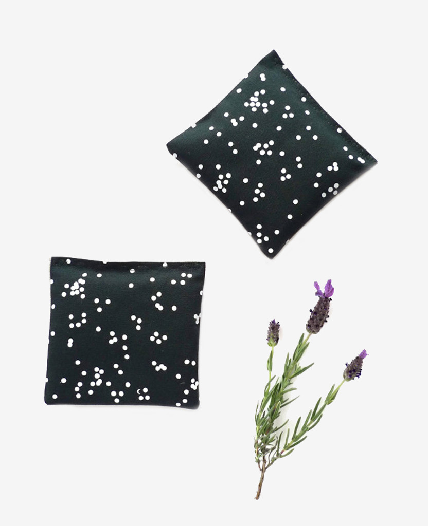 Deep Teal Confetti Lavender Sachet