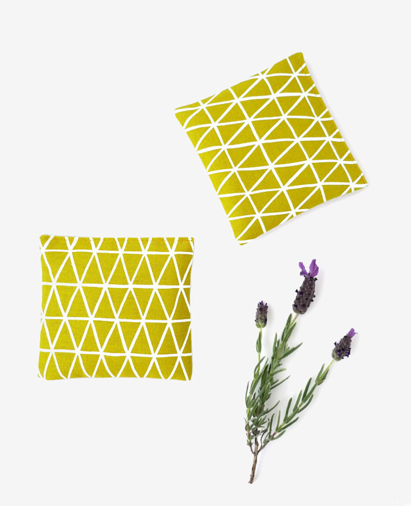 Gold Triangles Lavender Sachet