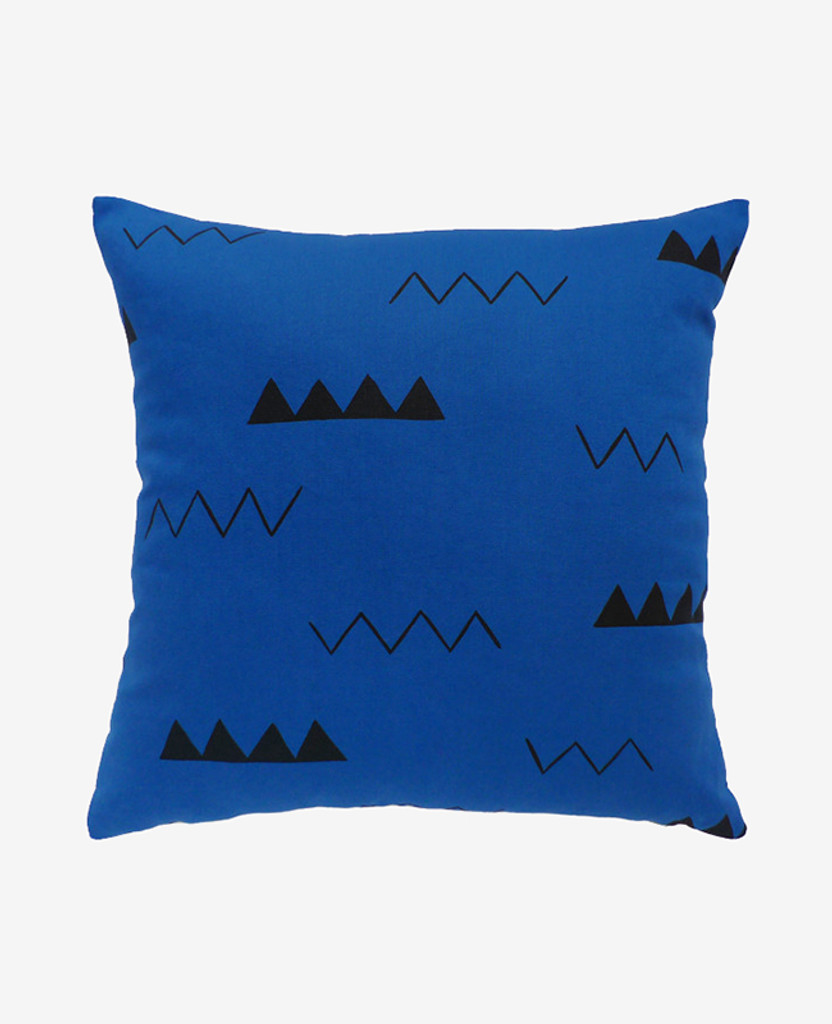 Indigo Blue Zig Zag Pillow