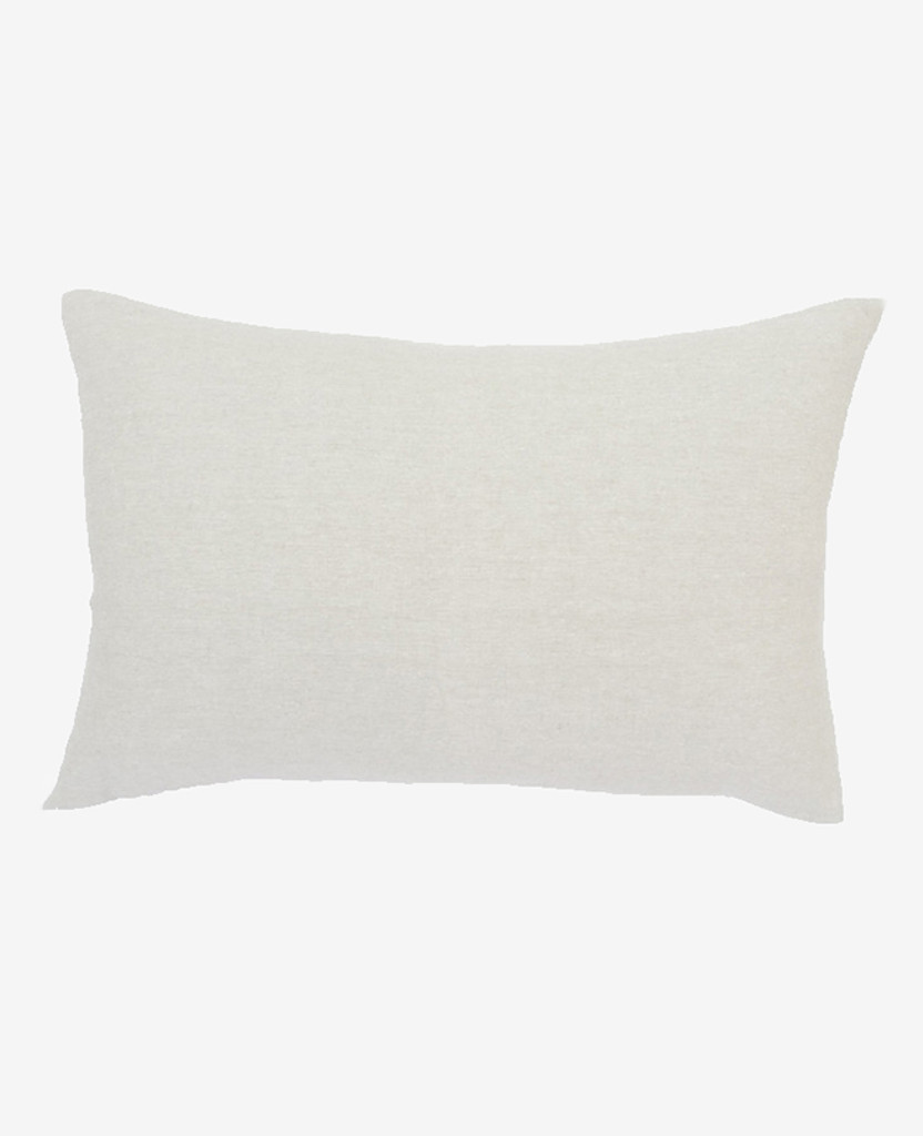 Oblong Linen Zig Zag Pillow