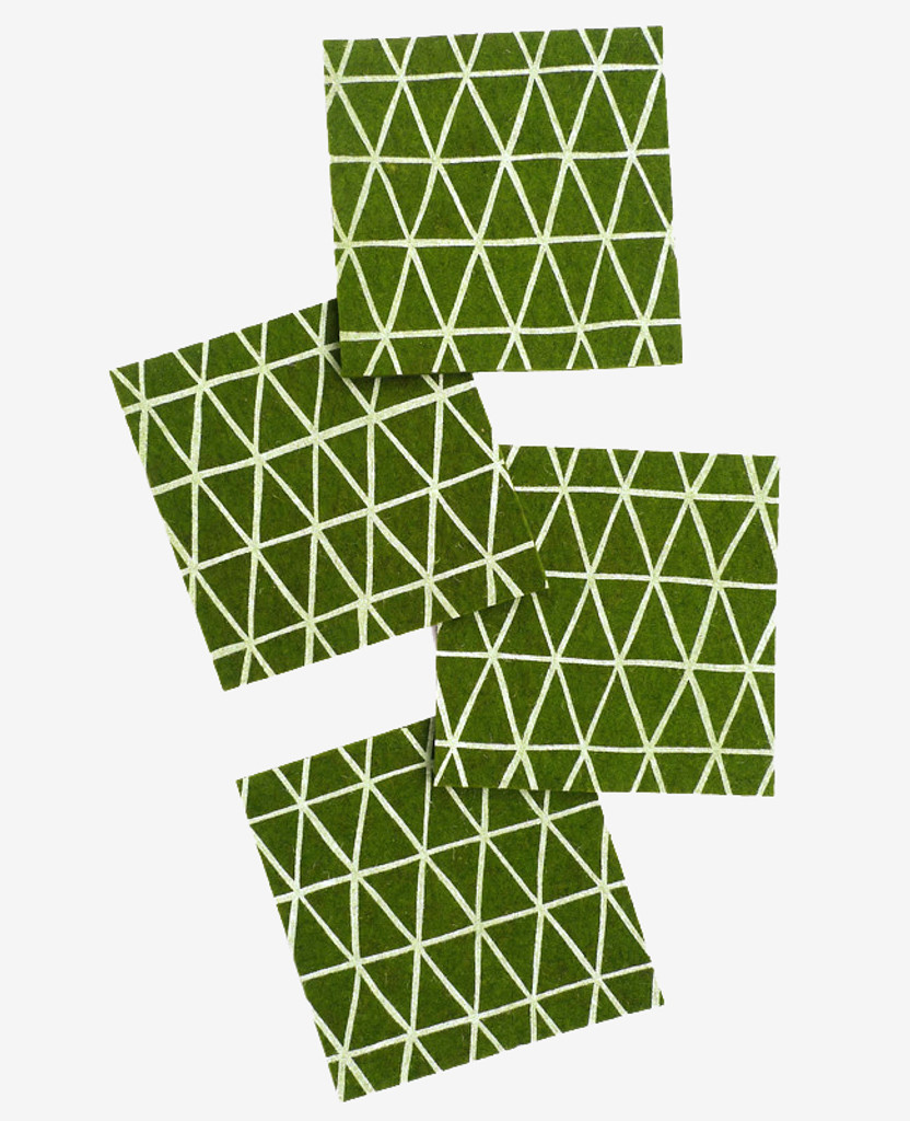 Forest Triangle Coasters