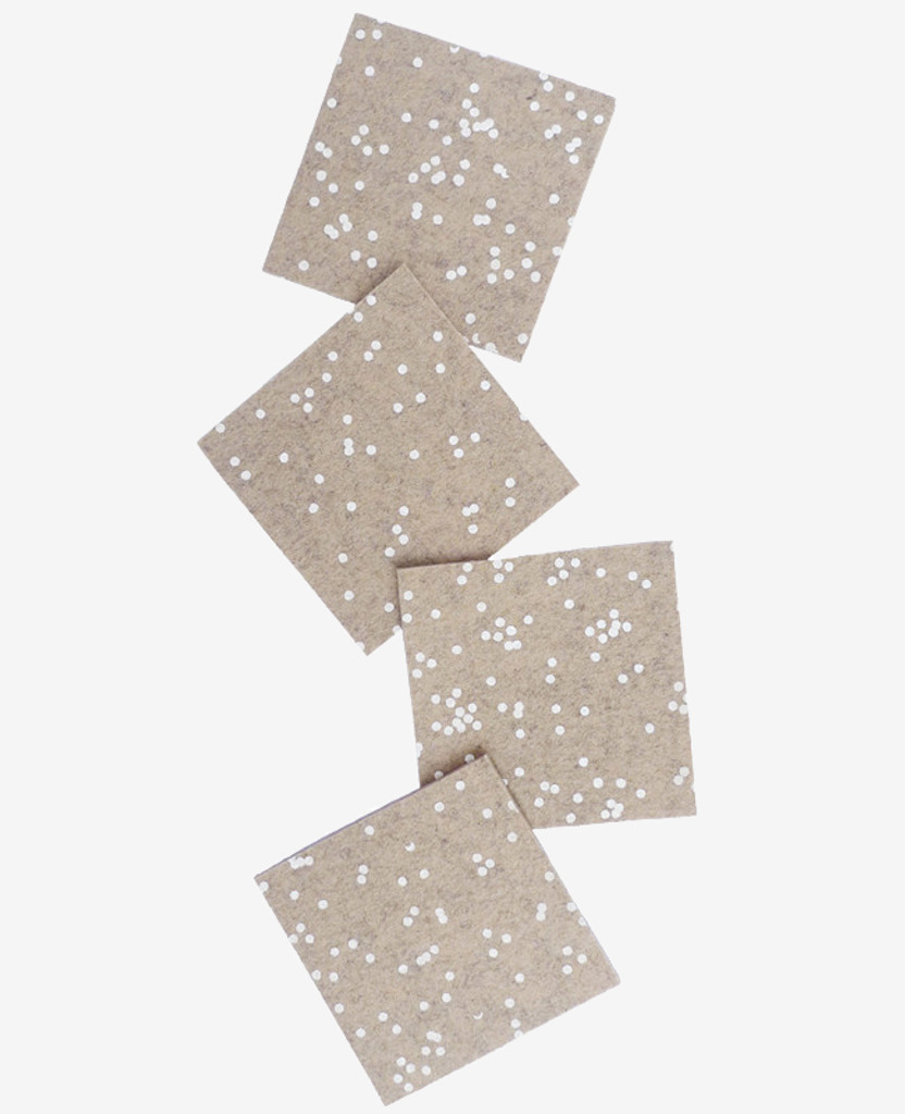 Latte Confetti Coasters