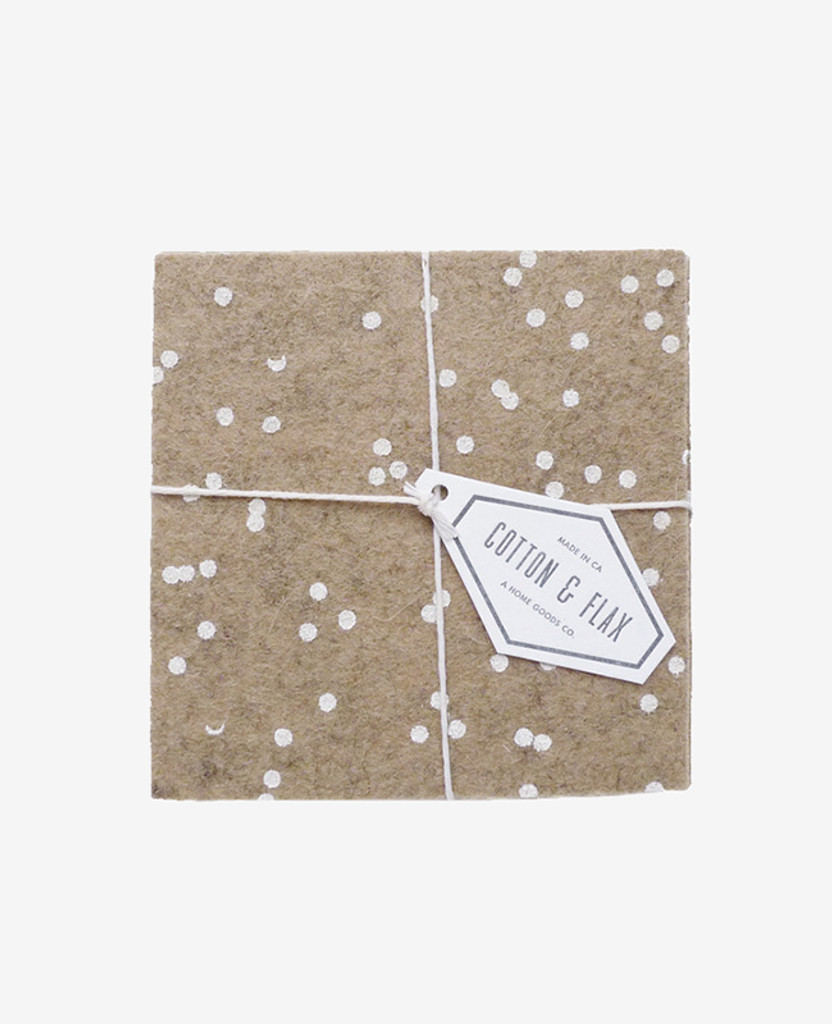 Latte Confetti Coasters