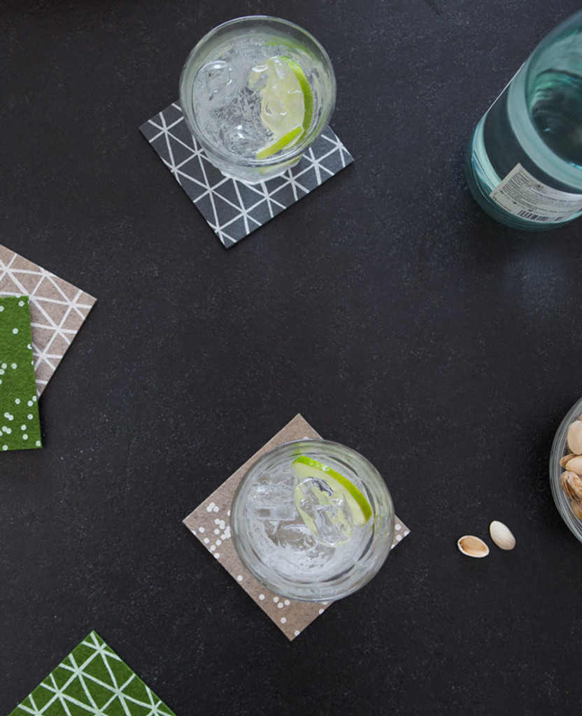 Latte Confetti Coasters
