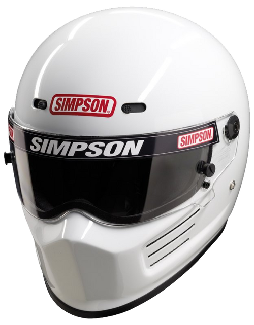 Simpson Super Bandit Helmet Snell Sa2015 White Simpson Racing