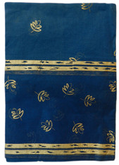 Organdy Gold Leaf/blue Table cloth