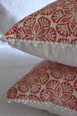 Cora Cushion Cover - Coral