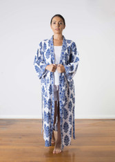 Amelie Blue in White  Kimono (Almost Gone)