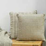 Hand Loom Linen Cushion Cover