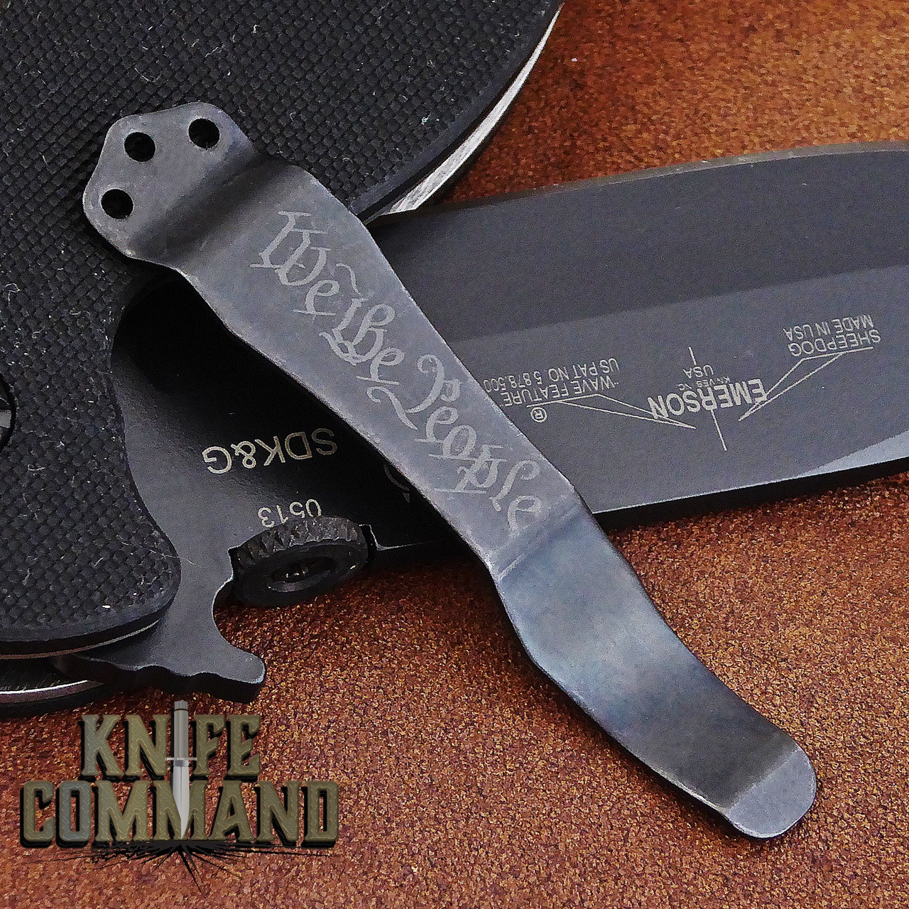 Emerson Knives We the People Replacement Pocket Clip Black