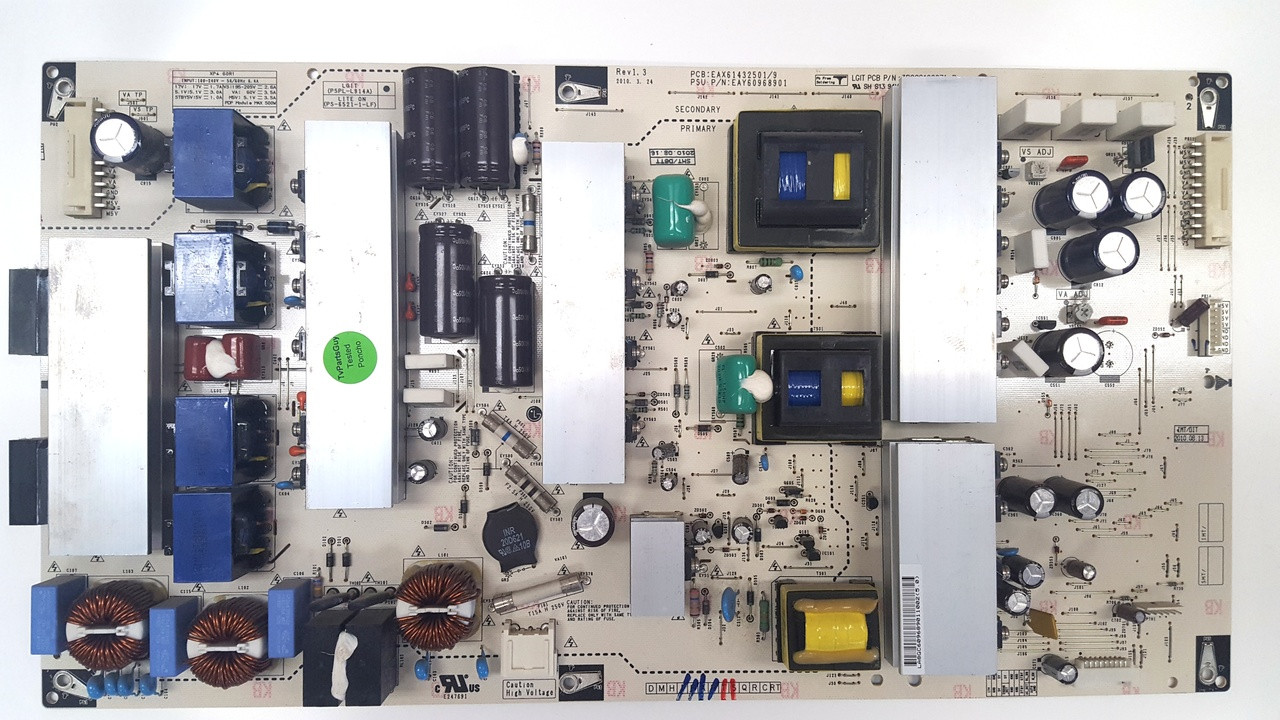 LG POWER SUPPLY BOARD EAX61432501/9 / 3PCGC10007AR / EAY60968901