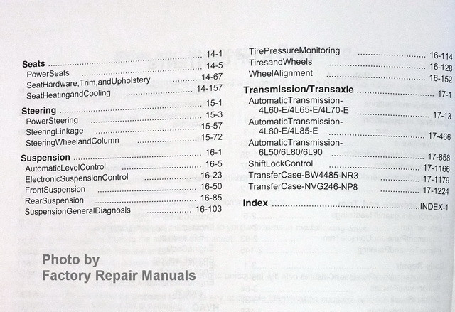 2007 Gmc yukon factory service manual #4