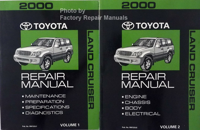 2000 Toyota Land Cruiser Factory Service Manual Set Original Shop Repair Factory Repair Manuals