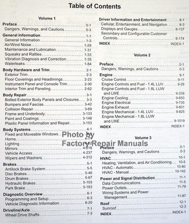 Repair Manual 2013 Chevy Cruze Download
