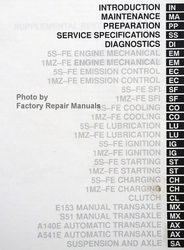 1999 toyota camry service repair manual #7