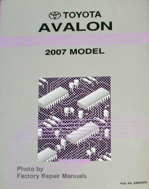 2007 Toyota Avalon Electrical Wiring Diagrams Original